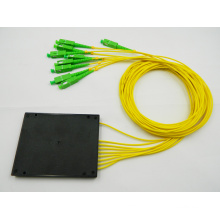 1x8 SC / APC box plc fibre optique diviseur / coupleur avec câble de fibre 2,0 mm